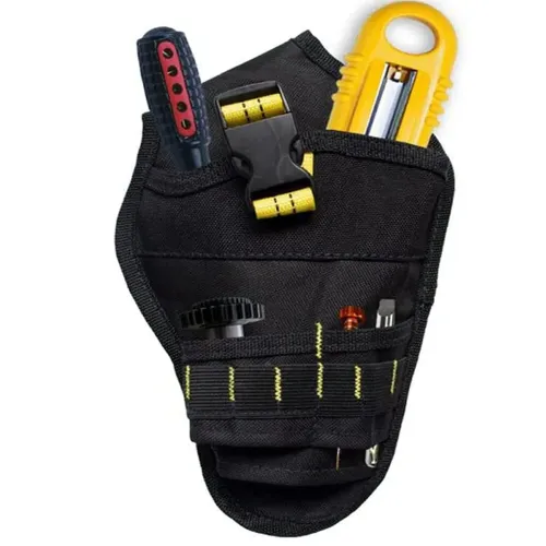 Waterproof Oxford Cloth Drill Holster Waist Tool Bag Quick Release Buckle 28x15cm Pouch for Wrench Hammer Screwdriver