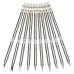Drillpro 10pcs T12 Soldering Iron Tips Set for HAKKKO FX951 FX952