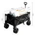 Xmund Big Tank Wheels Beach Wagon Sand with 360 Degree Rotation Dual Brake Wheel Large Capacity Foldable Cart Garden Outdoor Picnic