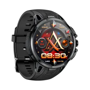 LOKMAT APPLLP 4 PRO 1.75-inch AMOLED Display with Pull-out Rotation Camera Heart Rate Blood Pressure Blood Oxygen Multi-sport Modes Music Playback GPS Positioning NFC Function 3G+32G 5G Network Smart Watch Phone