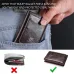 BULLCAPTAIN Men's Mobile Phone Holder Card Holder RFID Blocking Leather Wallet Aluminium Box Credit Card Holder Money Clip Slim Design Secure Protected