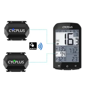 CYCPLUC3 Wireless Cadence Speed Dual Sensor bluetooth ANT+ 220mAh Battery IP67 Waterproof 10g Lightweight Easy Installation Bicycle Speedometer for Cycling