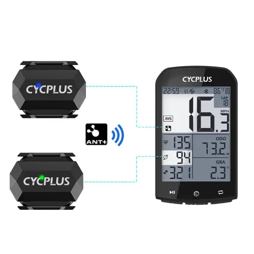 CYCPLUC3 Wireless Cadence Speed Dual Sensor bluetooth ANT+ 220mAh Battery IP67 Waterproof 10g Lightweight Easy Installation Bicycle Speedometer for Cycling