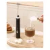 Comfook Rechargeable Handheld Milk Frother with 3 Speed Settings 3 Whisk Heads for Coffee, Egg & Baking