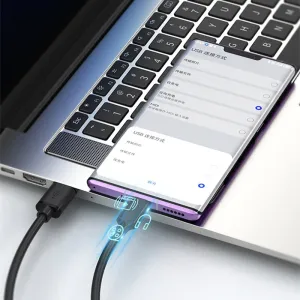 3A 60W USB-A to Type-C Cable Fast Charging Data Transmission Tinned Copper Core Line 0.5M/1M/2M Long for iPhone 16 16 Plus 15 Pro 15 Pro Max for Huawei Mate XT for Xiaomi 15pro for Samsung Galaxy Z Flip6