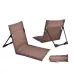 Folding Chair New Lightweight Foldable Beach Chair With Backrest Camping Seat Outdoor Beach Garden Lounger Portable Chair Floor Mat Lawn Chair