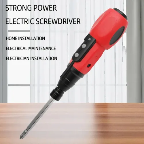 Portable Electric Screwdriver 3.6V 2/10Nm Torque Rechargeable Lithium Battery Compact Design Home DIY Tool Repair Kit Red
