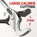 35/42/51/75mm High-Leverage Ratchet Action Multi-Purpose Pipe Cutter Carbon Steel Blade PVC Rubber Tubing Cutter Tool