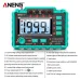 ANENG Green Color MH14 Ground Resistance Megohm 1999 Conuts Meter Testers Megohmmeter Voltmeter Ohm Detector without BatteryTool