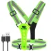 WESBIKING Night Cycling Clothing 4 LEBeads Type-Rechargeable Adjustment Running Light Reflective Sports Vest for Safe Warning Riding