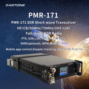 PMR-171 100KHz-2GHz 20W Military Radio SDR Transceiver VHF UHF HF CW AM SW Mobile Radio