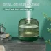 Compat 500ML Colorful Light Glass Ultrasonic Air Cooling Mist Machine With Color Night Light Room Home Humidifier Diffuser