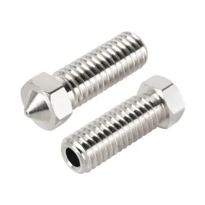 KINGROON E3D Volcano Hard Steel Nozzle Brass M6 Thread 3D Printer Hotend Volcano Nozzle