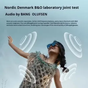 RayNeo Air 4 Pro Smart AR Glasses 1200Nits HDR10 Vision4000 Chip 1080P 120Hz B&O Audio 3D Display Eyes Protection for Gaming Movies Smart Augmented Reality Glasses