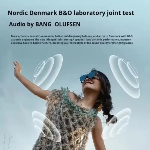 RayNeo Air 4 Pro Smart AR Glasses 1200Nits HDR10 Vision4000 Chip 1080P 120Hz B&O Audio 3D Display Eyes Protection for Gaming Movies Smart Augmented Reality Glasses