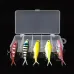 5Pcs Slow Mixed Minnow Fishing Lure Set Artificial Hard Bait Carp Mini Fishing Lures Fishing Bait
