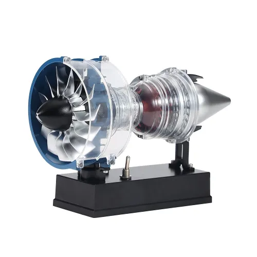 Teching DM122 TR900 Mini Metal Turbofan Engine Model Assembly Kit 170+ PCS for A320 B737 C919 Aircraft Mechanical Science Education Toy Gift