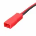 Excellway 10 Pairs 2 Pins JST Male & Female Connectors Plug Cable Wire Line 110mm Red