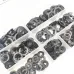 65 Steel Internal Tooth Washers Assortment 340Pcs Black Coated Quick Speed Locking Rings Corrosion Resistance M3 M4 M5 M6 M8 M10 Industrial Automotive Household Use