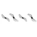 4 Pairs GEMFAN 35mms 2-blade 1mm Hole PC Propeller for RC FPV Racing Drone
