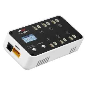 VIFLY WhoopStor 3 V3 40W 1.3A*6 6 Ports DC 1S Lipo Battery Charger Discharger with Storage Function LED Screen Support 4.2V 4.35V LIHV BT2.0 PH2.0 Plug