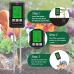 6-in-1 Soil Tester PH Temperature Humidity Sunlight Fertility Nutrient Meter with Digital Display for Gardening and Agriculture