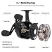 LEOFISHING Quick Release Reel Ice Fishing Wheel Metal Spool Casting Fishing Reel Aluminium Alloy 3+1 Metal Bait Casting Reels