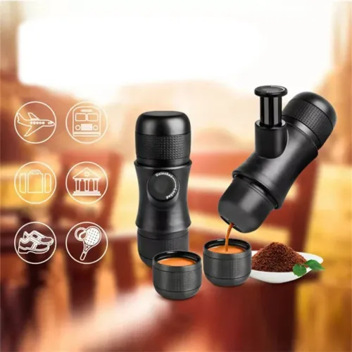 Comfook Mini Portable Hand-Powered Espresso Coffee Machine Portable Hand Press Espresso Coffee Machine for Home Office Travel Outdoor