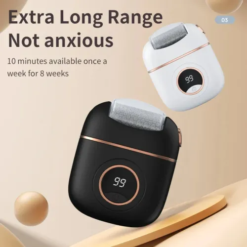 Electric Foot Grinder Rupture Skin Trimmer Dead Skin for Heels Foot Care Grinding Pedicure Tools 2 Speed Mode Recharge Remover Callus