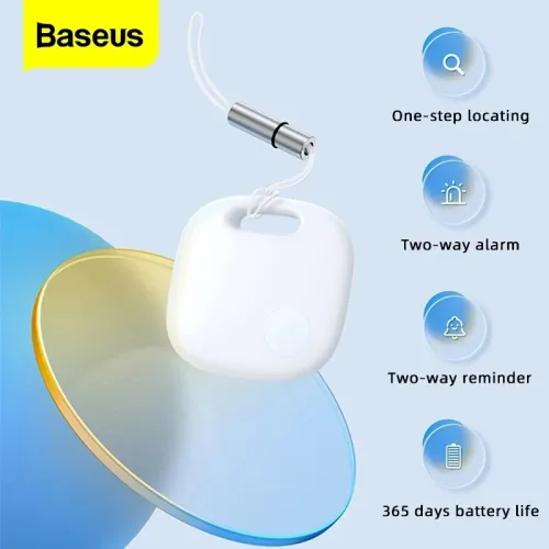 Baseus T2 Pro 365 Days Battery Life 2-Way Reminder Anti-lost Alarm Smart Tag Wireless Bluetooth Tracker Child Wallet Key Finder Locator