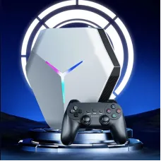 X10 128G Mech TV Game Console S905X4 Chip Quad Core Processor 4K HD Output Built-in 10300 Games Dual Rechargeable Wireless Controllers Support HD Output Retro Arcade TV Games Console