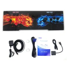 Pandorra Box 3D Retro Game Console Arcade Video Game Machine Built-in 7000 Games 8-button Dual Player Gamer Console with Joystick for Kids Fun EU Plug