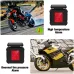 Motorcycle Solar Charge Tyre Temperature Alarm Sensor Tire Pressure Monitoring System Colorful Display Wireless TPMS
