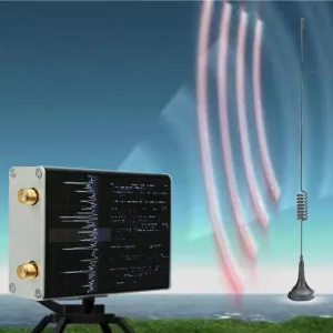 Excellway Ham Radio Receiver 100KHz-1.7GHz Full Band UV RTL-SDR USB Tuner Receiver