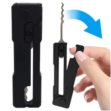 Reliable Locksmith Multi-Tool Compact Stainless Steel Kit Quick Access Automotive Keys Hook Portable Outdoor Use