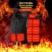 TENGOO 9 Zone Heated Vest for Men Women USB Charging Dual Control Winter Warm Casual Sleeveless Clothing