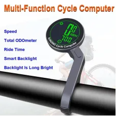 SunDing Wireless Bicycle Computer 16 Functions Waterproof Automatic Backlight Sensor Bike Speedometer Bicycle Odometer Stopwatch with Remote Control for MTB Road Cycle