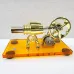 K611 Hot Air Stirling Engine Model Alternator wiht LED Acrylic Base Plate Steam Power Experiment Physics Science Education Toys