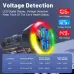 Transparent Car Charger 200W 6 Port USB QC3.0 PD Super Fast Charging Voltage Display LED Light for iOS Galaxy Devices 12V 24V