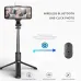 Q02S bluetooth Selfie Stick with Fill Light  Longer Length  Universal Phone Holder for Live Streaming