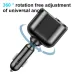 12V-24V Universal Car Charger  Car Fast Charge Adapter Socket 66W USB Phone Charger 360 Rotation for iPhone Samsung Xiaomi