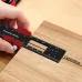 Woodworking T-Type Pocket Ruler Aluminum Slide Ruler 6.3in, 7.9in, 11.8in Precision Scribing Ruler Tools with Sliding Stops Inch and Metric