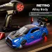 88RC RC43-A1 RTR 1/43 2.4G 4WD Drift RC Car Gyro Alloy Body Shell Desktop Full Proportional Mini Race LED Light Radio Control High-Speed Motor On-Road Racing Vehicle Model Boys Gifts Toys