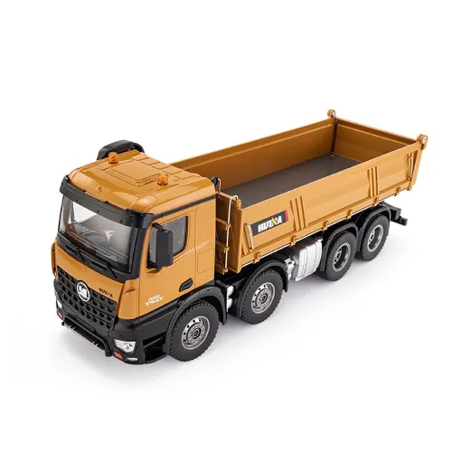 HUINA 1536 1/14 12CH 8WD 2.4G RC Car Dump Truck Remote Control Full-Scale With Light Heavy-Duty Simulation Engineering Vehicle Models