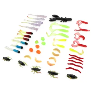 ZANLUR88pcs Colorful Mixed Fishing Lure Sets Hard Baits/Soft Simulation Lures Artificial Bait With Box
