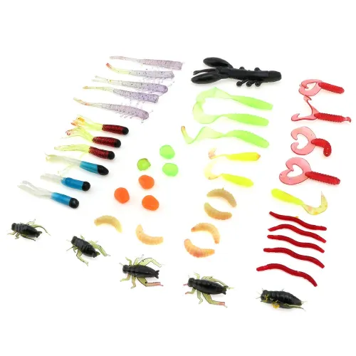 ZANLUR88pcs Colorful Mixed Fishing Lure Sets Hard Baits/Soft Simulation Lures Artificial Bait With Box