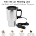 IPRee Car Kettle Electric Kettle Camping 12V 450ml Portable Travel Car Truck Kettle Hot Water Heater Bottle for Tea Coffee Making Heating Cup