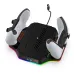 DOBE PS5 Slim Game Console Cooling Base with RGB Colorful Ambient Light Game Controller Charging Station TP5-3583