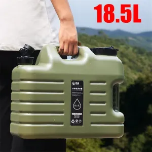 Xmund Camping Water Container Portable Car Driving Water Tank 18.5L Large Capacity Outdoor Water Bucket with Faucet Picnic Accessories