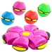 Magic Transforming UFO LED Light Flying Saucer Ball Stress Relief Outdoor Toy Unisex Plastic Deformation Flat Dual Modes Fun